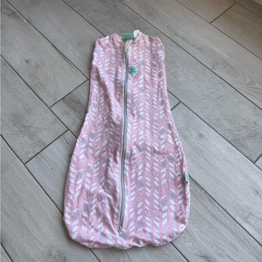 Pink Leaf Pattern Kids Pajamas Sleep Sack
